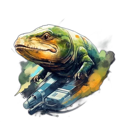 dragon, creature, animal, staff transparent PNG cut-out