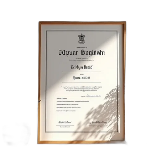 certificate, advanced, english, cae transparent PNG cut-out