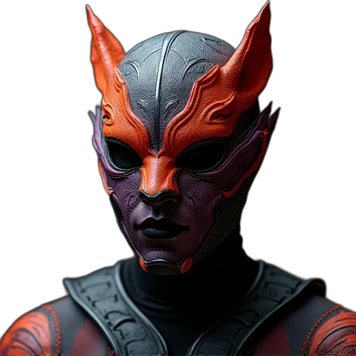 mask, face, creature, concept art transparent PNG cut-out