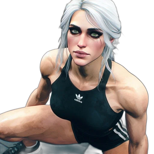 concept art, fantasy art, comic book art, cyberpunk transparent PNG cut-out