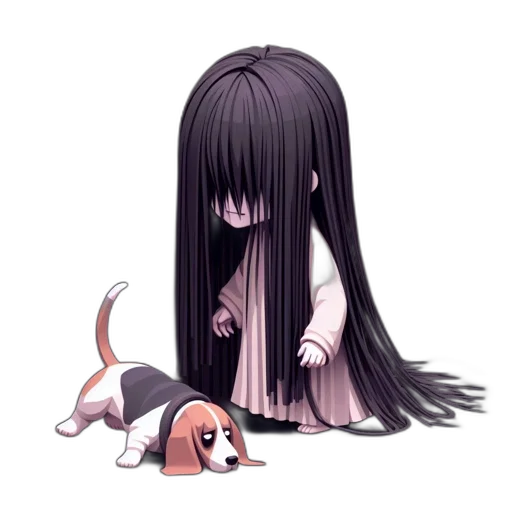 creature, hair, animal, staff transparent PNG cut-out