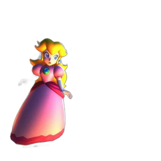 dress, crown, weapon, 3d render transparent PNG cut-out
