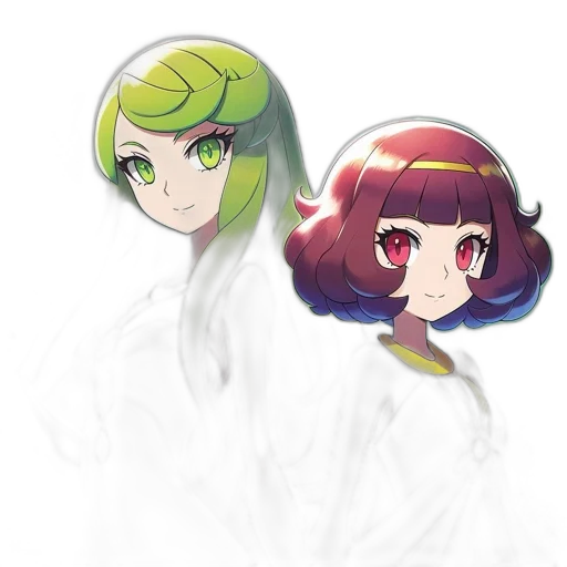 crown, mask, hair, staff transparent PNG cut-out