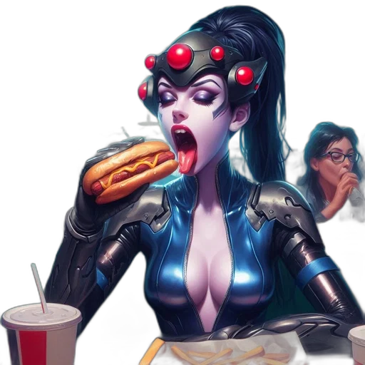 food, robot, concept art, comic book art transparent PNG cut-out