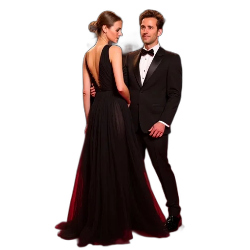 dress, photorealistic, dark, actors transparent PNG cut-out