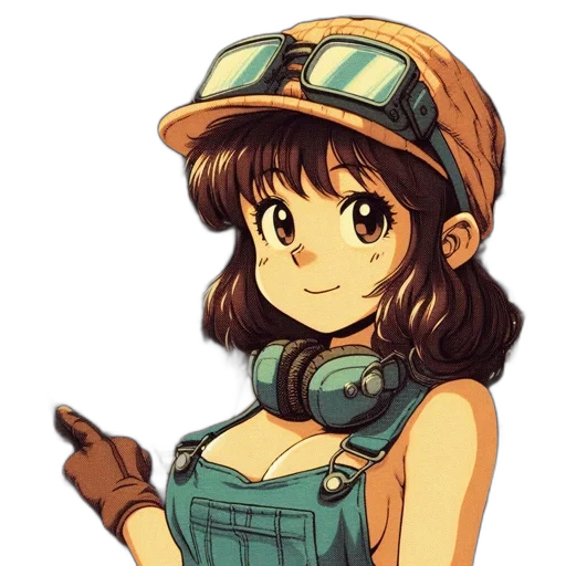 hat, staff, robot, weapon transparent PNG cut-out