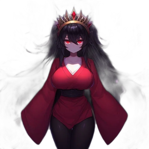 crown, dress, mask, creature transparent PNG cut-out