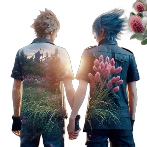 jacket, concept art, vaporwave, 3d render transparent PNG cut-out