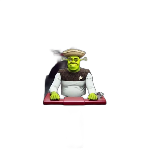 robot, creature, staff, hat transparent PNG cut-out