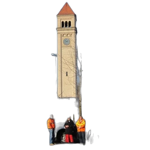 building, staff, dress, weapon transparent PNG cut-out