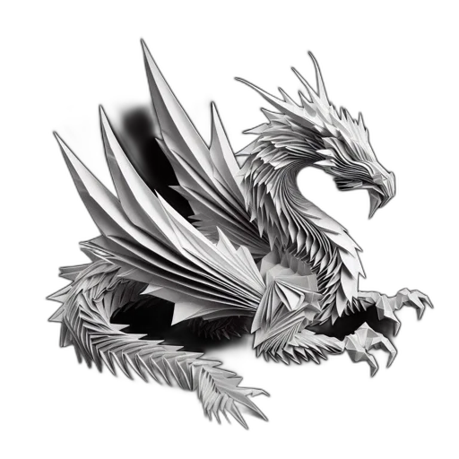 dragon, staff, creature, animal transparent PNG cut-out