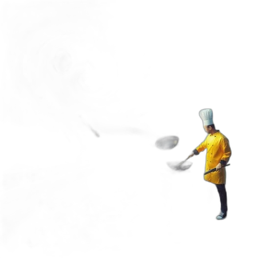 staff, food, hat, robot transparent PNG cut-out