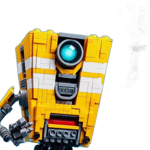 robot, staff, weapon, 3d render transparent PNG cut-out