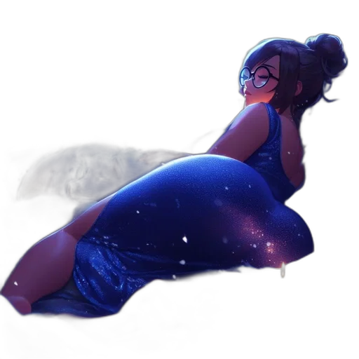 dress, concept art, fantasy art, watercolor transparent PNG cut-out