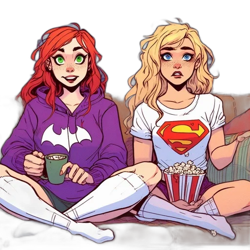 comic book art, concept art, cartoon, pixel art transparent PNG cut-out