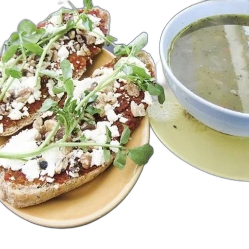 food, plate, bread, topped transparent PNG cut-out