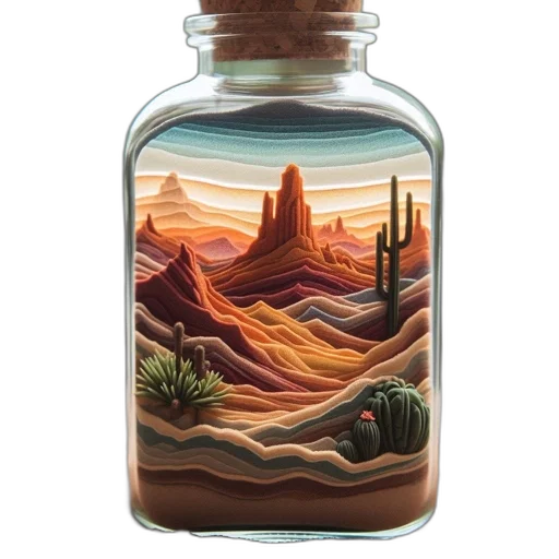 bottle, watercolor, concept art, fantasy art transparent PNG cut-out