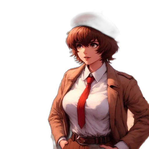 jacket, staff, hat, face transparent PNG cut-out