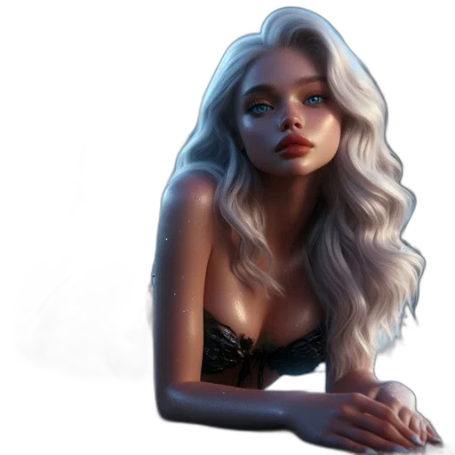 hair, face, crown, dress transparent PNG cut-out