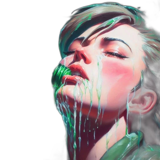 face, cyberpunk, photorealistic, concept art transparent PNG cut-out
