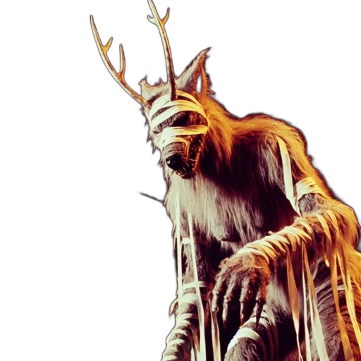 creature, animal, staff, crown transparent PNG cut-out