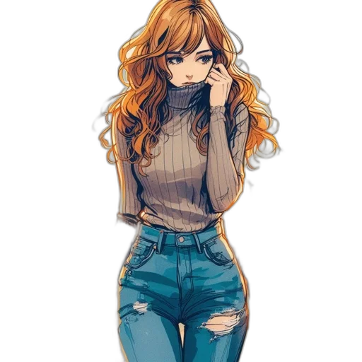 dress, jacket, hair, face transparent PNG cut-out