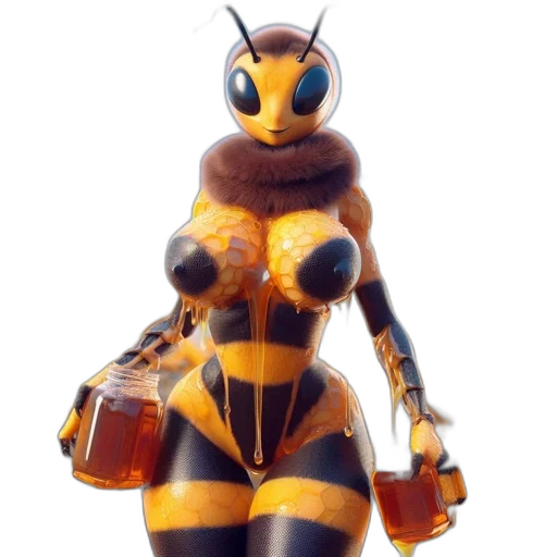robot, animal, 3d render, concept art transparent PNG cut-out