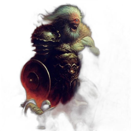 dragon, creature, mask, staff transparent PNG cut-out