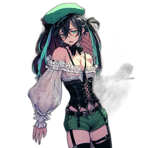 staff, dress, hat, concept art transparent PNG cut-out