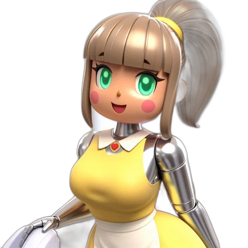 robot, staff, dress, weapon transparent PNG cut-out