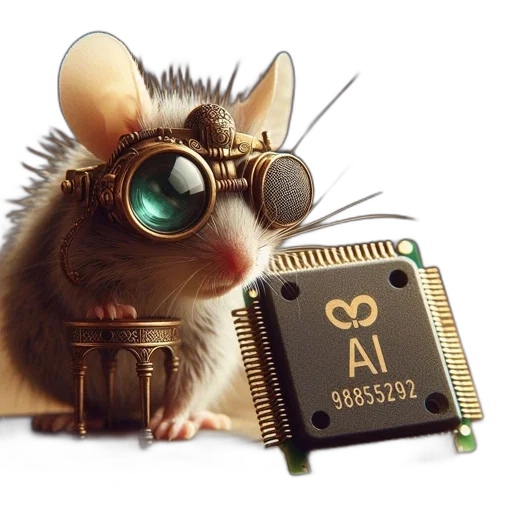 cyberpunk, 3d render, concept art, mouse transparent PNG cut-out