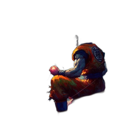 robot, mask, hat, dress transparent PNG cut-out