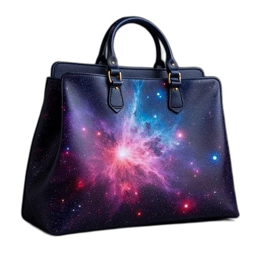 photorealistic, outer space, purse, nebula transparent PNG cut-out