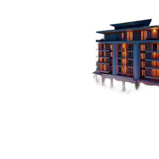 building, furniture, 3d render, concept art transparent PNG cut-out