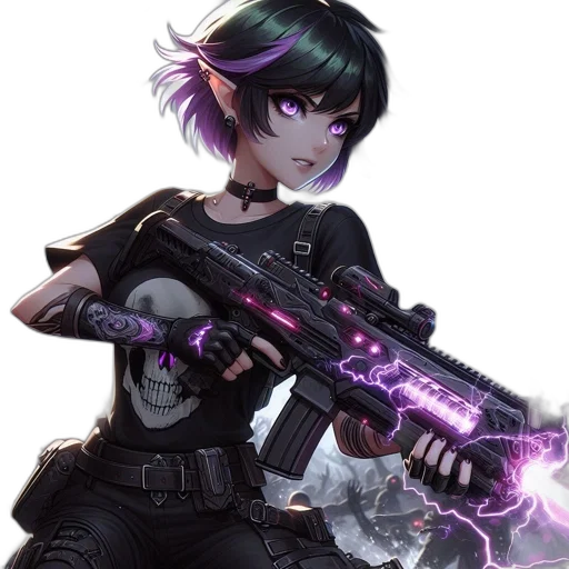 weapon, staff, cyberpunk, concept art transparent PNG cut-out