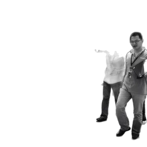 black, white, photo, people transparent PNG cut-out