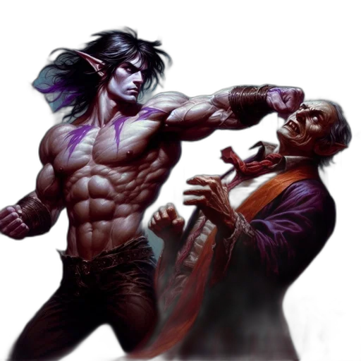 concept art, comic book art, fantasy art, cyberpunk transparent PNG cut-out