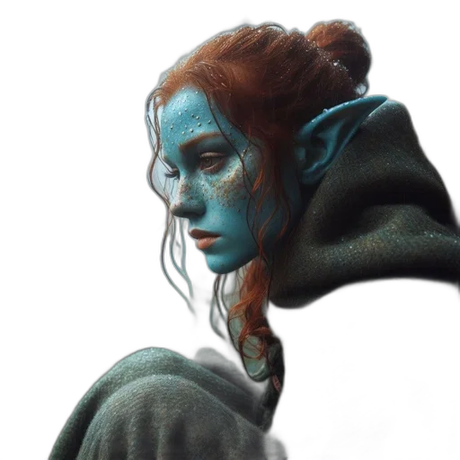 face, mask, creature, staff transparent PNG cut-out