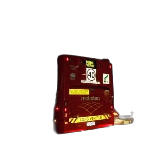 red, double-decker, bus, word transparent PNG cut-out
