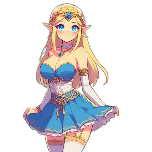 dress, crown, staff, weapon transparent PNG cut-out