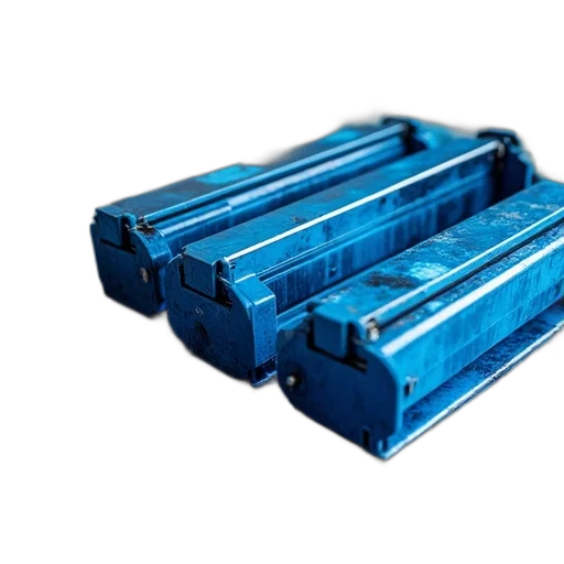 furniture, 3d render, blue, three transparent PNG cut-out