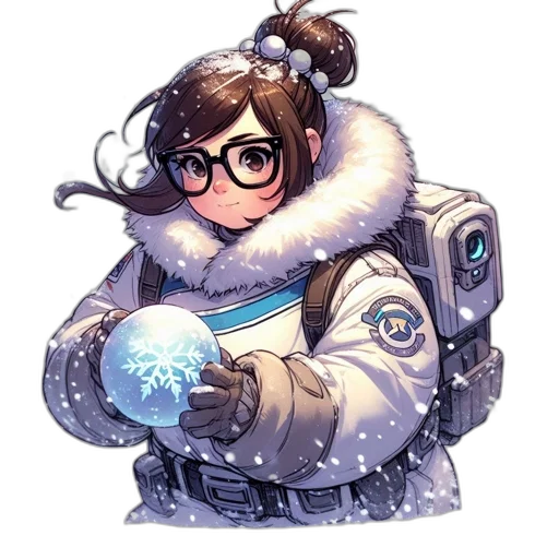 staff, jacket, robot, weapon transparent PNG cut-out