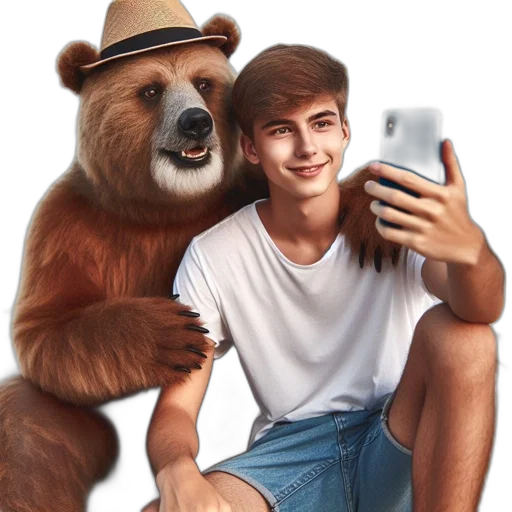 animal, hat, face, creature transparent PNG cut-out