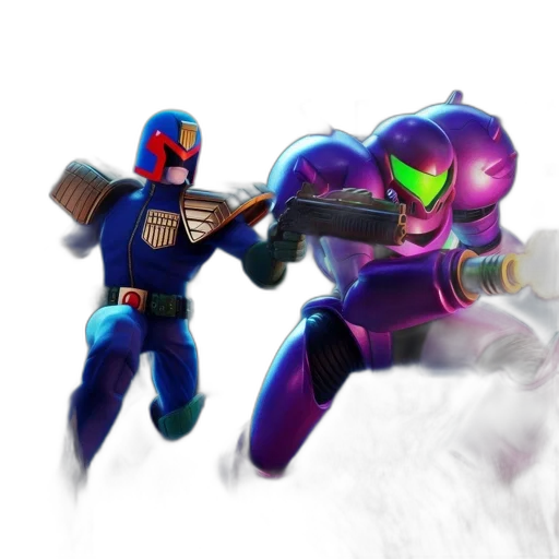 robot, concept art, 3d render, pixel art transparent PNG cut-out