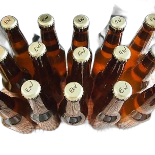 bottle, crown, 3d render, earth tones transparent PNG cut-out