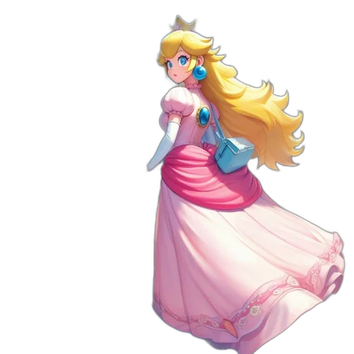 dress, crown, staff, concept art transparent PNG cut-out