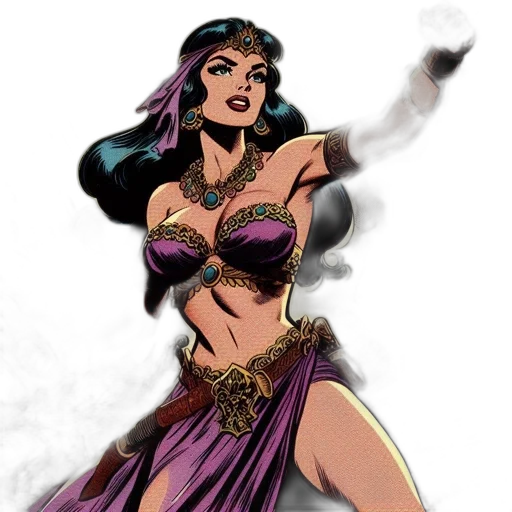 comic book art, fantasy art, concept art, cartoon transparent PNG cut-out