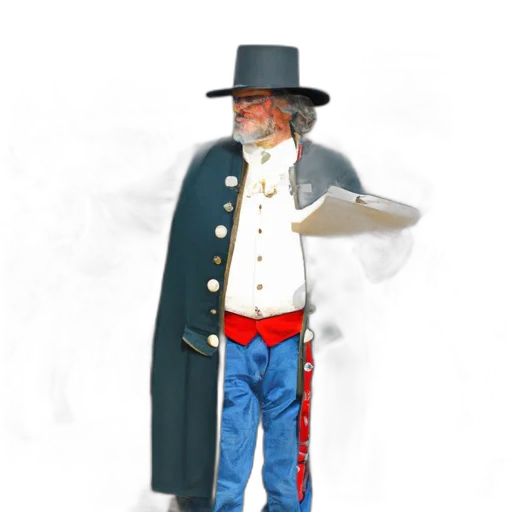 staff, jacket, hat, mask transparent PNG cut-out