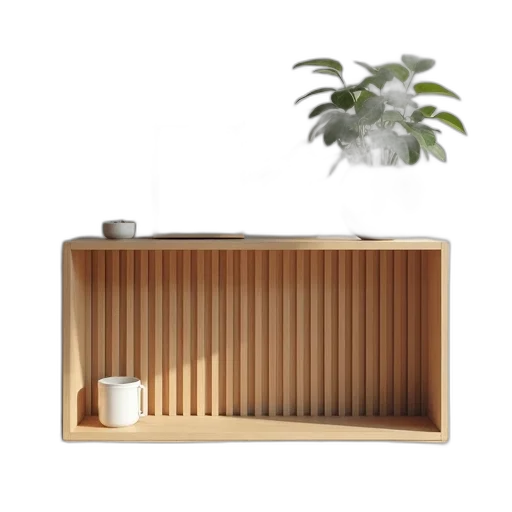 furniture, 3d render, photorealistic, forest transparent PNG cut-out