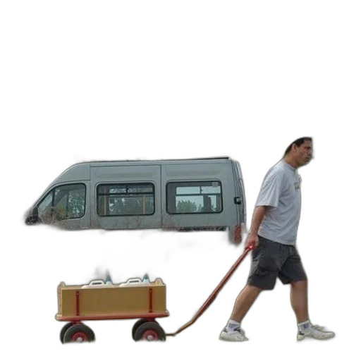 staff, car, robot, umbrella transparent PNG cut-out